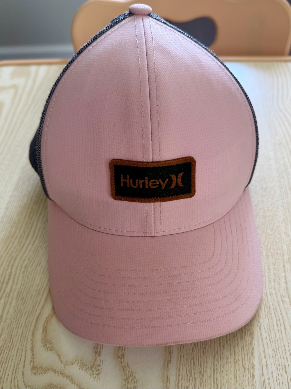 Hurley Pink and Grey Mesh Logo Cap